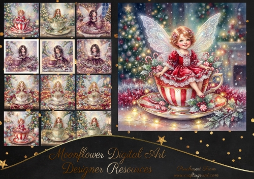 Twinkle Teacup Christmas Fairies1