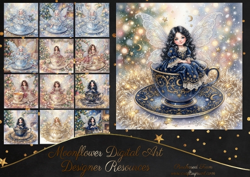 Twinkle Teacup Christmas Fairies 2