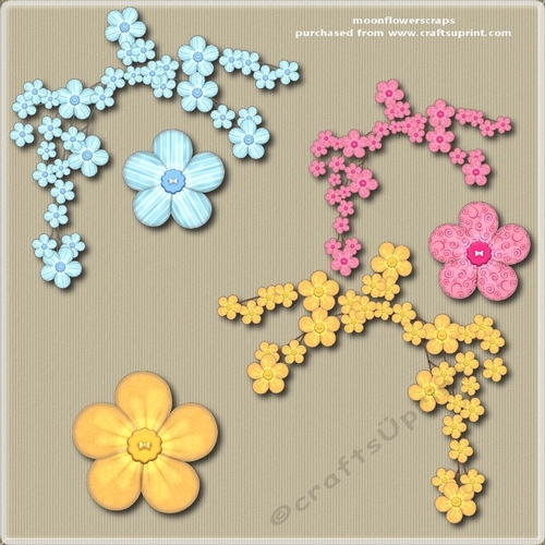 Flower button spray 