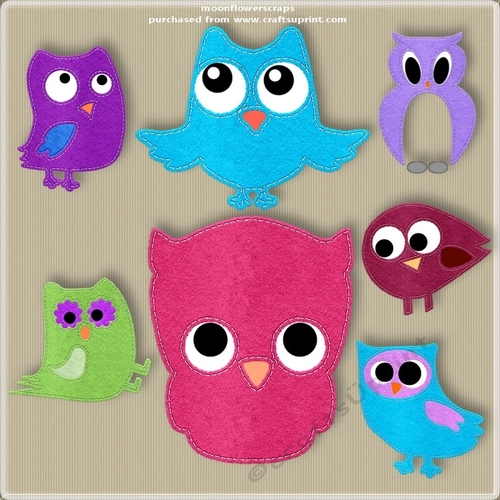 Cute Felt Owls 