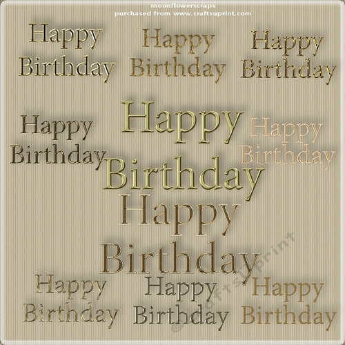 Happy Birthday 