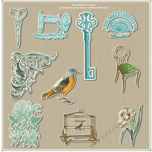 Vintage Sticker  mix 