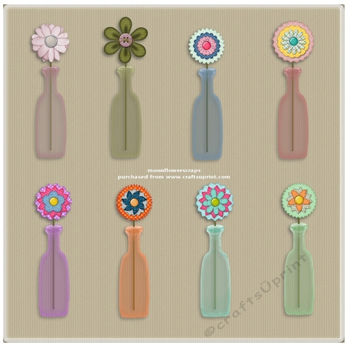 Funky flower Bottles