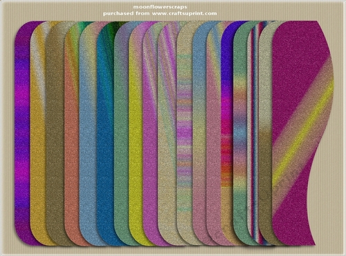 Rainbow Glitter Borders 1