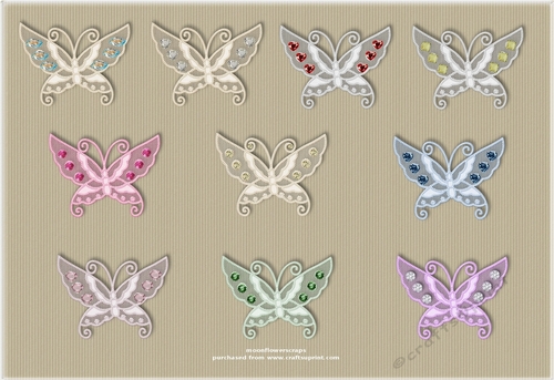Lace Butterflies 
