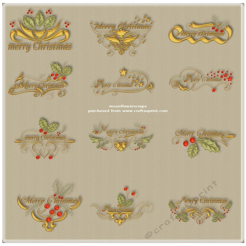 Merry Christmas word art 