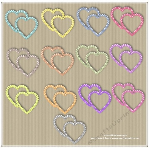 Double pearl hearts 