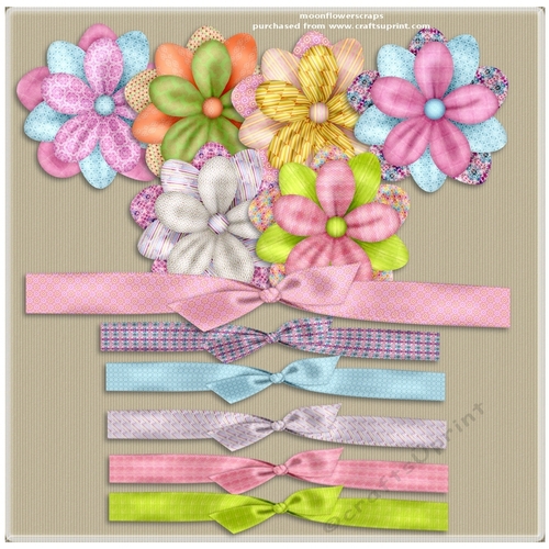 Flower ribbon bundle 1