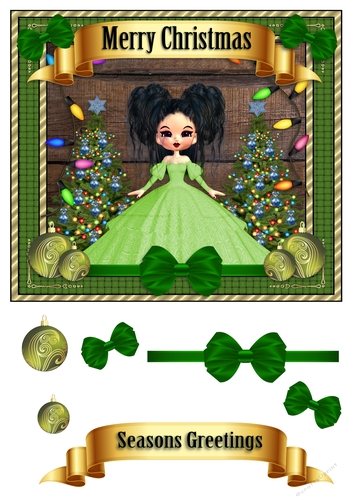 Merry Christmas green 