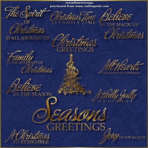 Seasonal wordart
