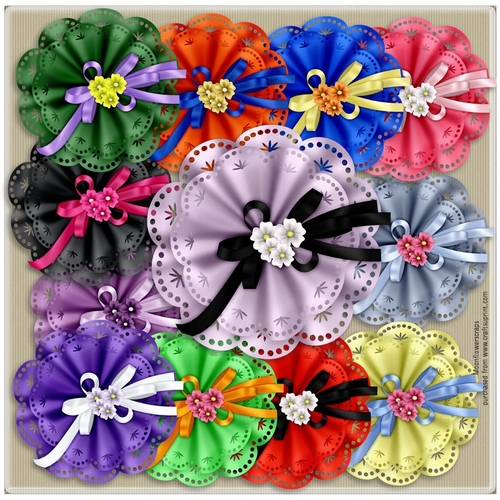 Doily flowers