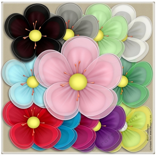 Organza  flowers