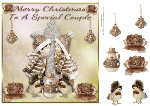 Merry Christmas special couple A4 