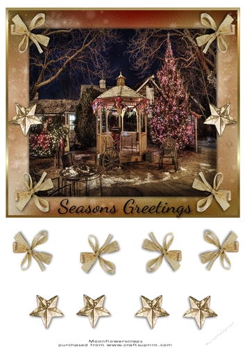 Gold Christmas greetings