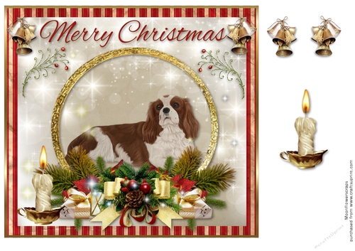 Merry Christmas Cavalier King Charles Spaniel