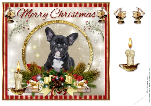 Merry Christmas French Bulldog 