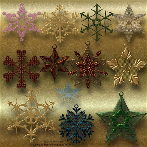 Retro Snowflakes