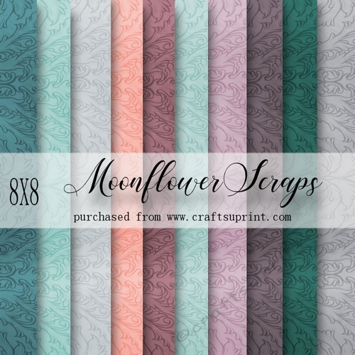 Vintage pastel paper backgrounds 8X8 