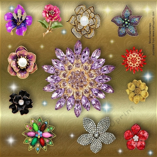 Flower gems