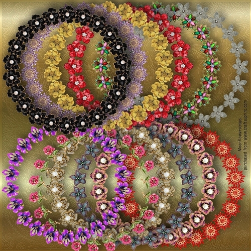 Flower gem rings