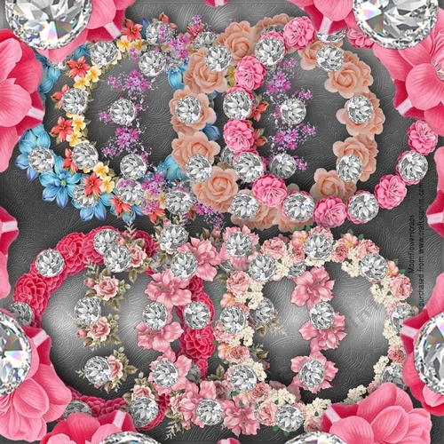 Flower gem rings