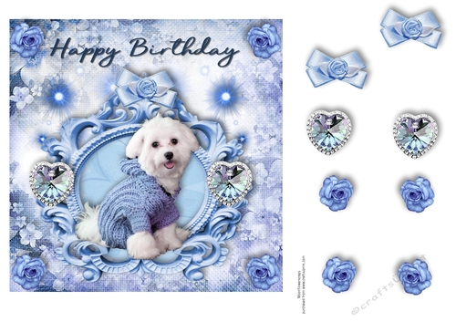 Happy Birthday blue dog 