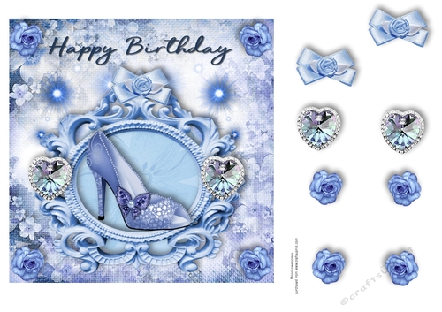 Happy Birthday blue Shoe 