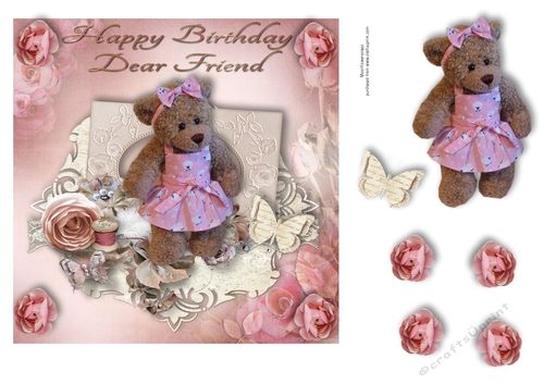 Happy Birthday Friend Bear 