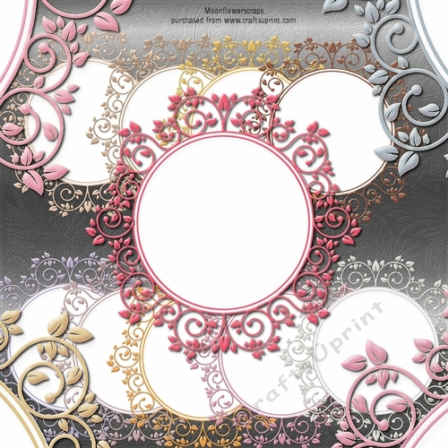 Pastel  flourish mat 
