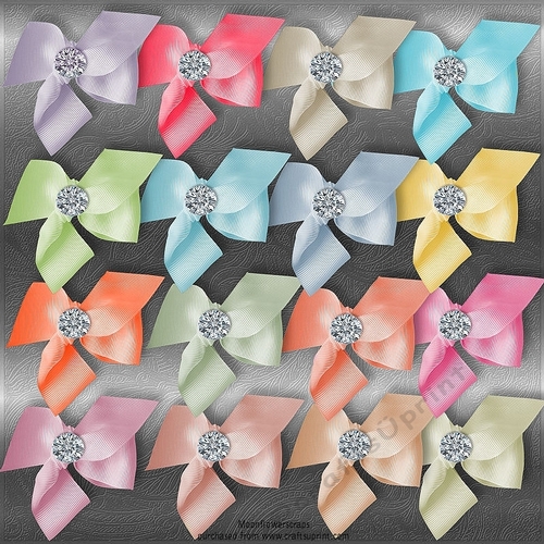 Ribbed Diamond bows
