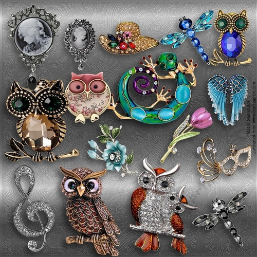 Designer Stash Brooches 