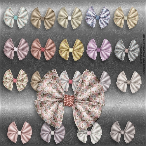 Shabby chic bows