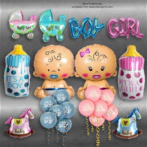 Designer stash baby balloons 