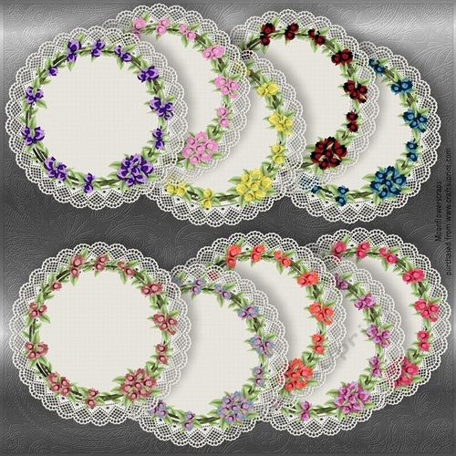Floral lace Doilies 