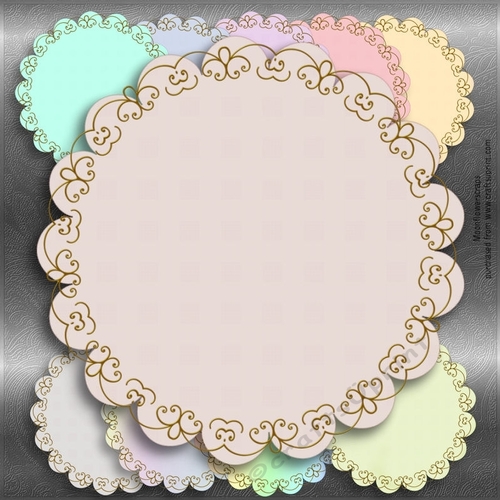 Circle Scallop scroll mat