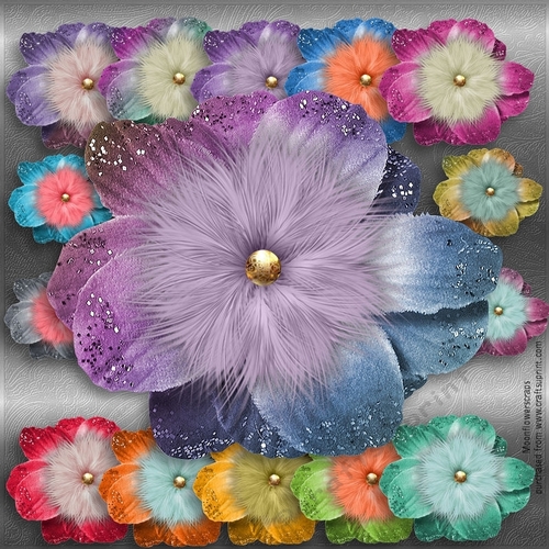 Glitter Fluff flowers