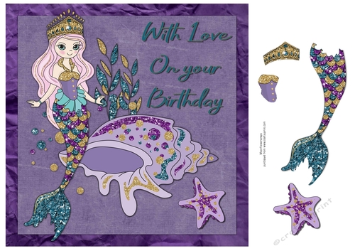Birthday mermaid shell