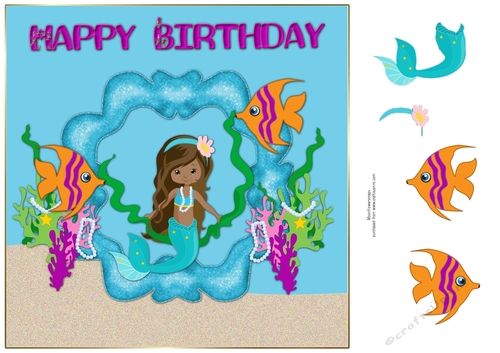 Ethnic cutie mermaid