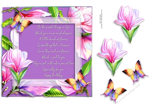 7x7 floral Birthday 