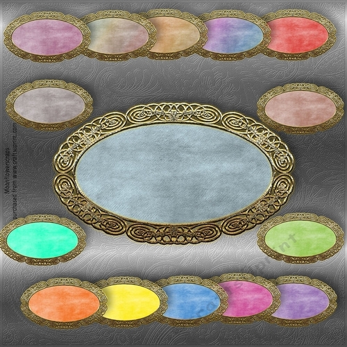 Decorative Gold trim Tag 