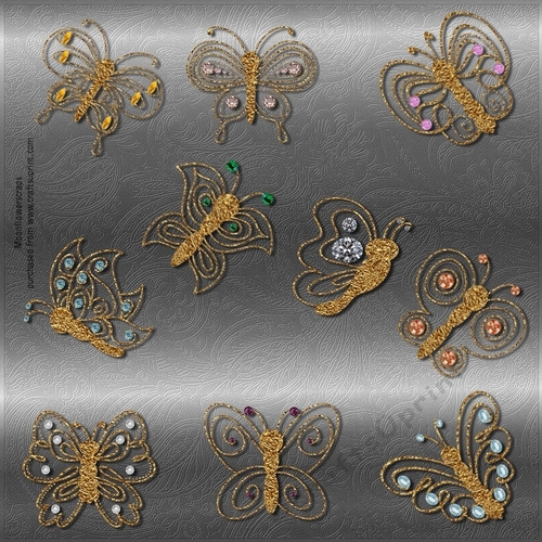 Foil Gem Butterfly 