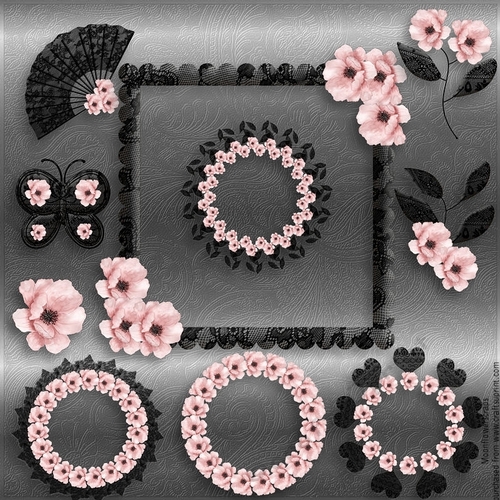 Black Lace Designer stash 
