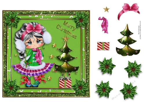 7x7 Lil Cutie Christmas