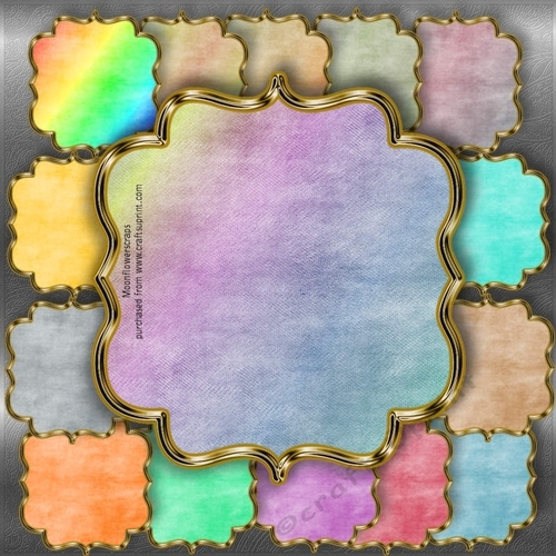Gold Trim Backing Mats