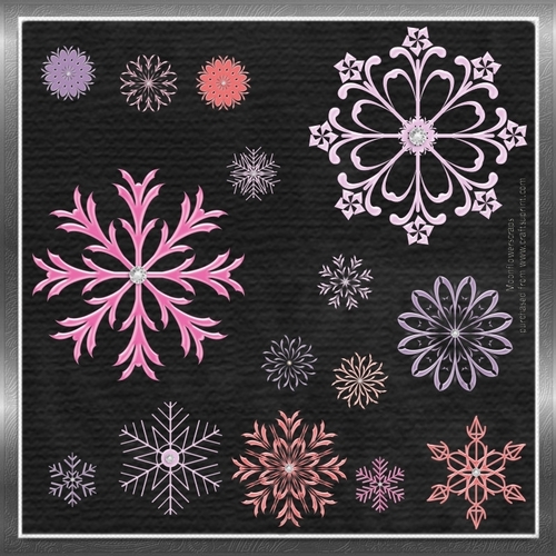Pastel Snowflakes