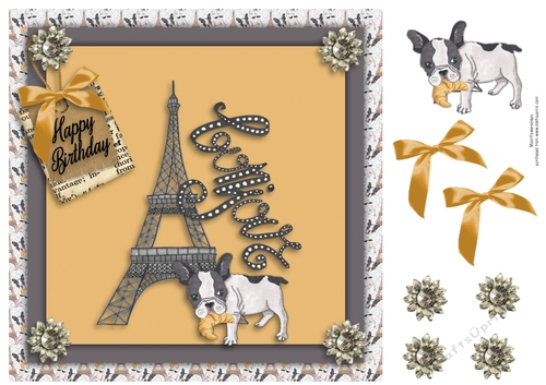 Parisian weekend French bulldog Birthday 