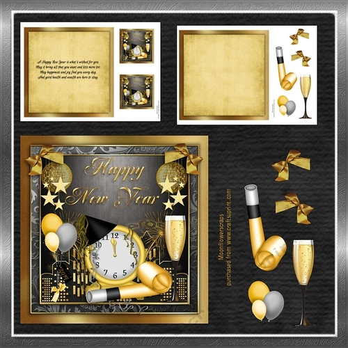 8x8 Happy New Year Mini Kit 