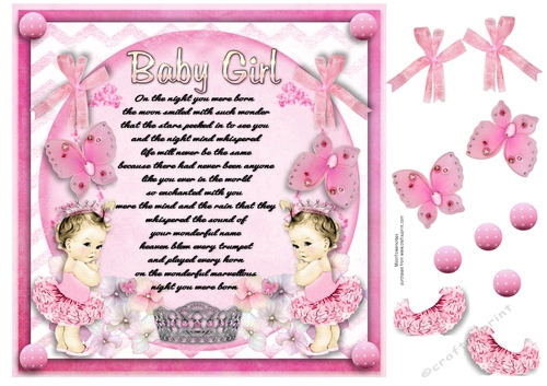  8X8 Beautiful Baby Girl 