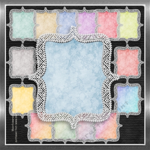 Watercolour Floral  Lace Mats 
