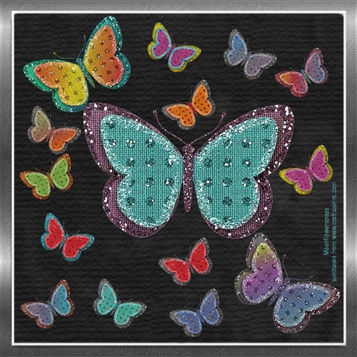 Glittery Butterflies 